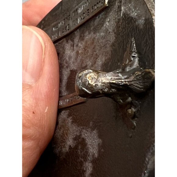 Vtg Belt Buckle Mathews Co. Iron Horse Steam Train 31 Quality Limited Edition - Picture 13 of 16